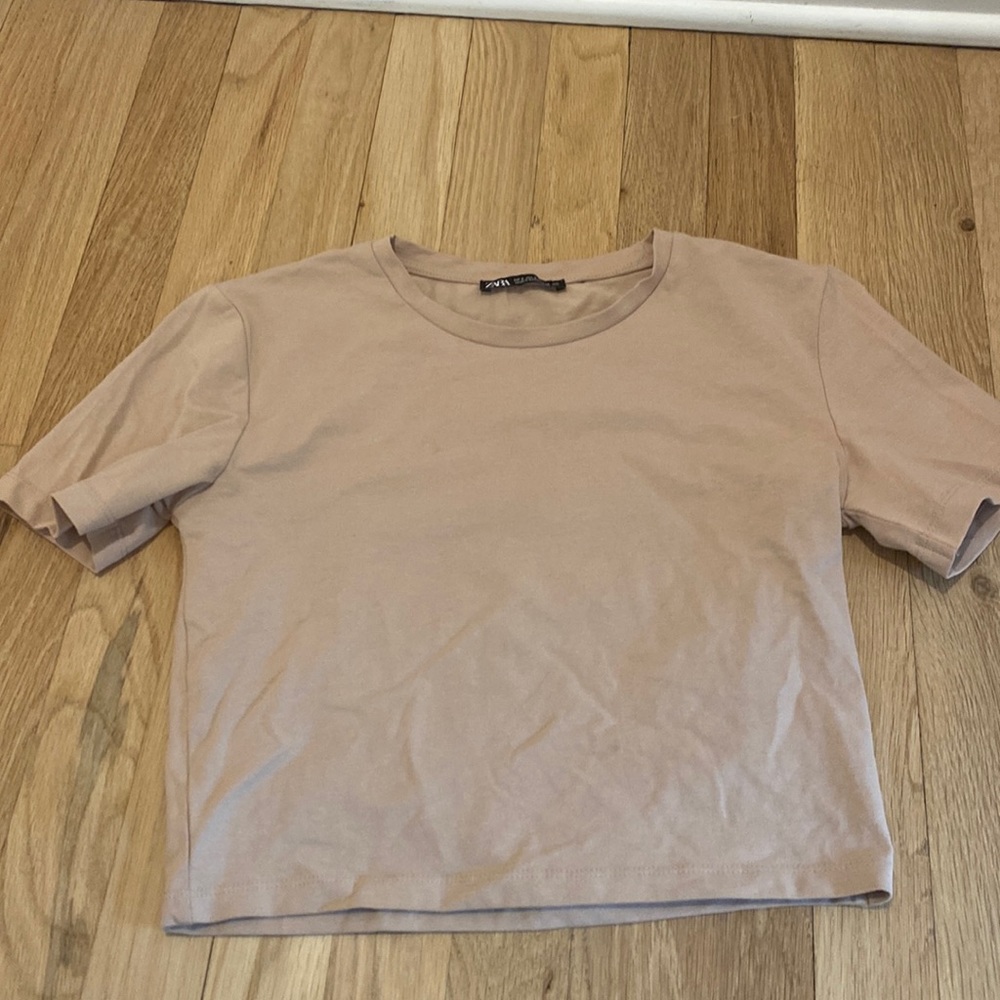 Tan Zara tee shirt!